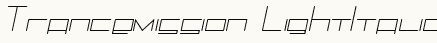 font шрифт Trancemission LightItalic