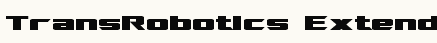 font шрифт TransRobotics Extended Bold