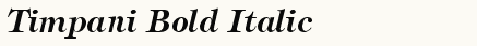 font шрифт Timpani Bold Italic