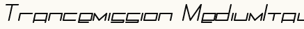 font шрифт Trancemission MediumItalic