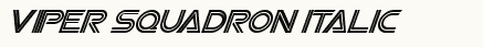font шрифт Viper Squadron Italic