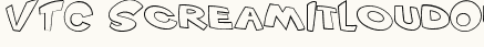 font шрифт VTC ScreamItLoud Outline