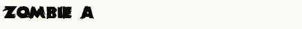 font шрифт ZombieA