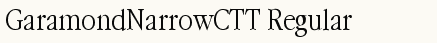 font шрифт GaramondNarrowCTT