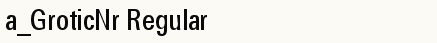 font шрифт a_GroticNr