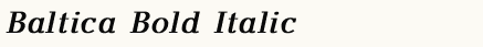 font шрифт Baltica Bold Italic