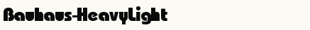 font шрифт Bauhaus Heavy Light