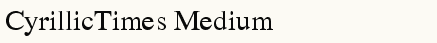 font шрифт CyrillicTimes Medium