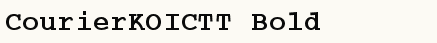 font шрифт CourierKOICTT Bold