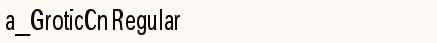 font шрифт a_GroticCn