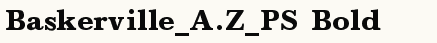 font шрифт Baskerville_A.Z_PS Bold