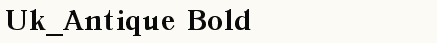 font шрифт Uk_Antique Bold