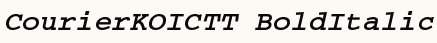 font шрифт CourierKOICTT BoldItalic