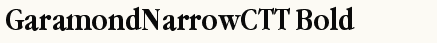 font шрифт GaramondNarrowCTT Bold