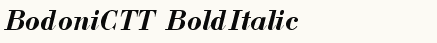 font шрифт BodoniCTT BoldItalic