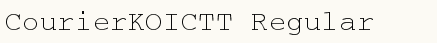 font шрифт CourierKOICTT