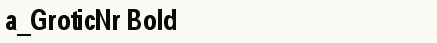 font шрифт a_GroticNr Bold