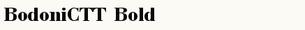 font шрифт BodoniCTT Bold