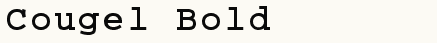 font шрифт Cougel Bold:001.001