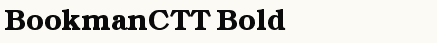 font шрифт BookmanCTT Bold