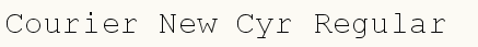 font шрифт Courier New Cyr