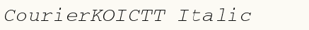 font шрифт CourierKOICTT Italic 