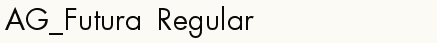 font шрифт AG_Futura