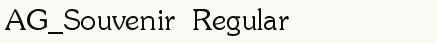 font шрифт AG_Souvenir