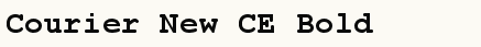 font шрифт Courier New CE Bold