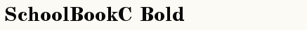 font шрифт SchoolBookC Bold