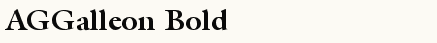 font шрифт AGGalleon Bold