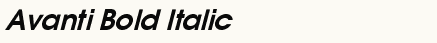 font шрифт Avanti Bold Italic