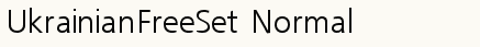font шрифт UkrainianFreeSet