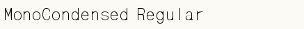 font шрифт MonoCondensed