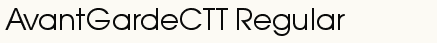 font шрифт AvantGardeCTT