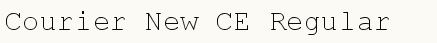 font шрифт Courier New CE
