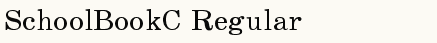 font шрифт SchoolBookC