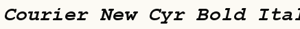 font шрифт Courier New Cyr Bold Italic