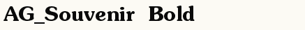 font шрифт AG_Souvenir Bold