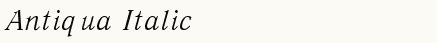 font шрифт Antiqua Italic