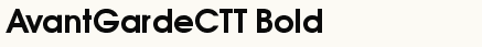 font шрифт AvantGardeCTT Bold
