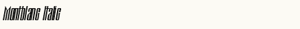 font шрифт Montblanc Italic