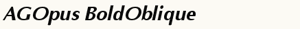 font шрифт AGOpus BoldOblique