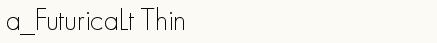 font шрифт a_FuturicaLt Thin