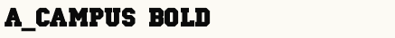 font шрифт a_Campus Bold