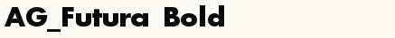 font шрифт AG_Futura Bold