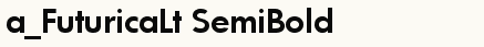 font шрифт a_FuturicaLt SemiBold