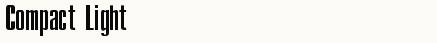 font шрифт Compact Light