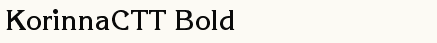 font шрифт KorinnaCTT Bold