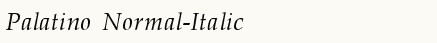 font шрифт Palatino Normal-Italic